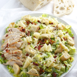 Parmesan Peppercorn Chicken Salad with Sun Dried Tomatoes and Pasta