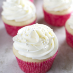Almond Cupcakes with Whipped Almond Buttercream Frosting