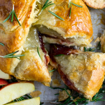 Baked Brie with Raspberry Rosemary Jam
