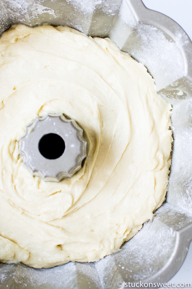 Creamy vanilla pound cake batter in a food processor, ready for baking or chilling, perfect for making homemade desserts, sweet treats, and bakery-quality cheesecakes.