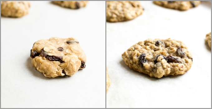 Oatmeal raisin cookies with a chewy texture and rich chocolate flavor, perfect for sweet snack cravings. Freshly baked cookies from Stuck On Sweet.