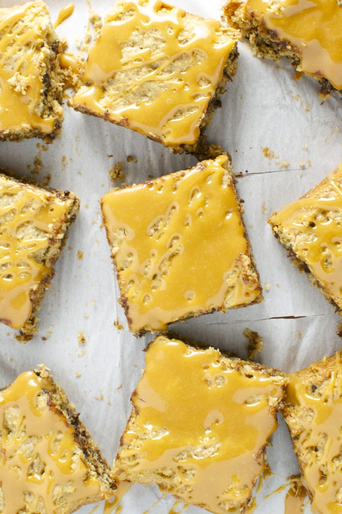 Butterscotch caramel snack bars with a crunchy base and smooth caramel topping, perfect for sweet cravings and dessert lovers. Easy to make and irresistibly delicious.