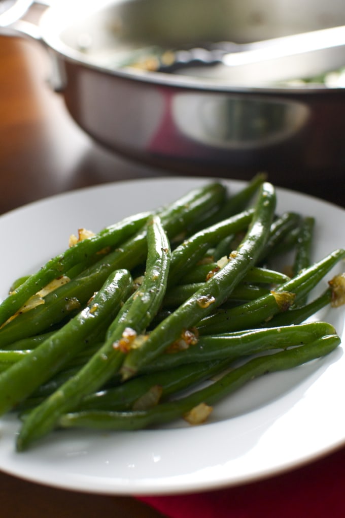 Sauteed Grean Beans with Sweet Onions