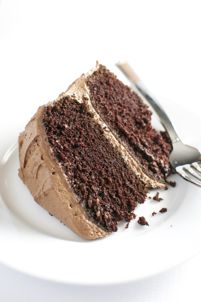 Chocolate Cake with Chocolate Buttercream Frosting 6