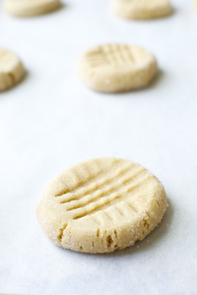 Butter cookie with a criss-cross pattern on top, classic shortbread cookie, sweet baking treat, homemade cookie, Stuck On Sweet bakery.