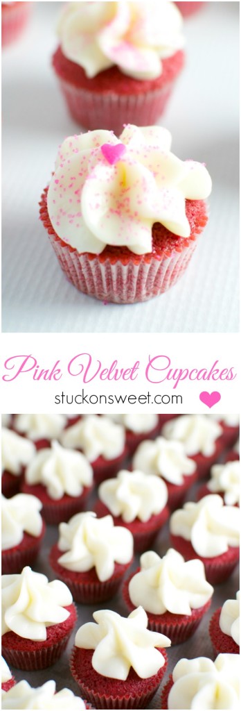 Red velvet cupcakes with cream cheese frosting and pink sprinkles, perfect for Valentine’s Day or special occasions. Delicious, fluffy, and beautifully decorated for any celebration.