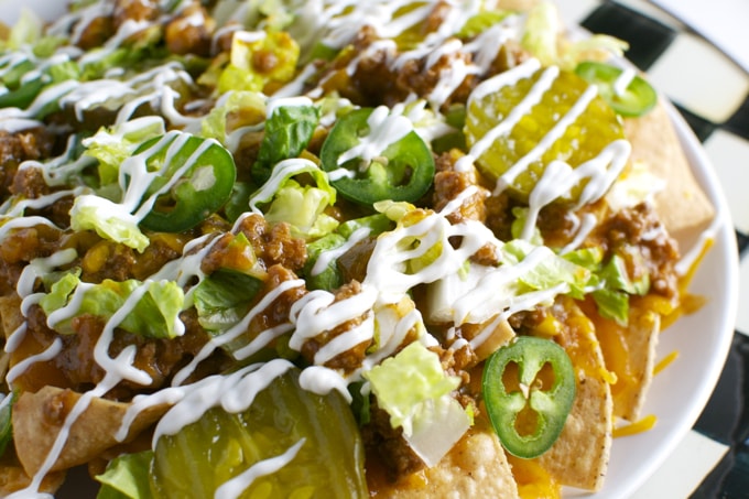 Sloppy Joe Nachos | www.stuckonsweet.com