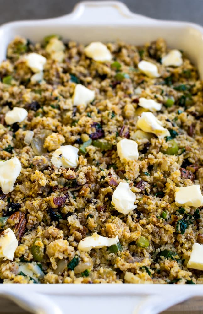 Cornbread Thanksgiving Stuffing | www.stuckonsweet.com