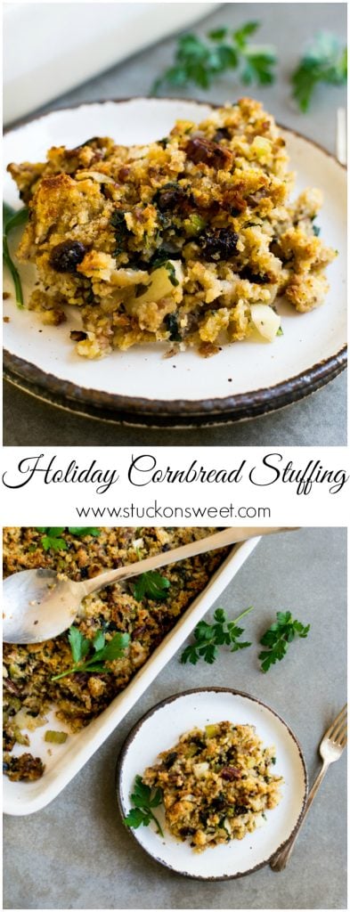 Holiday Cornbread Stuffing | www.stuckonsweet.com