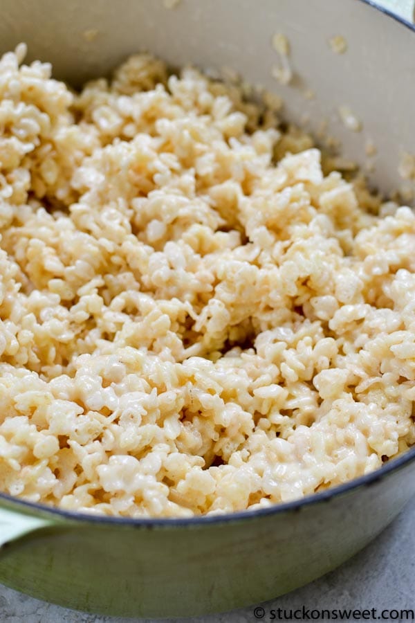 Rice Krispie Treats in a bowl