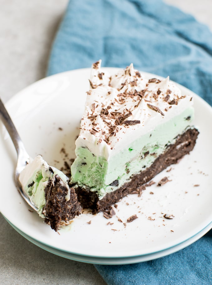 Mint Chocolate Chip Ice Cream Cake Image