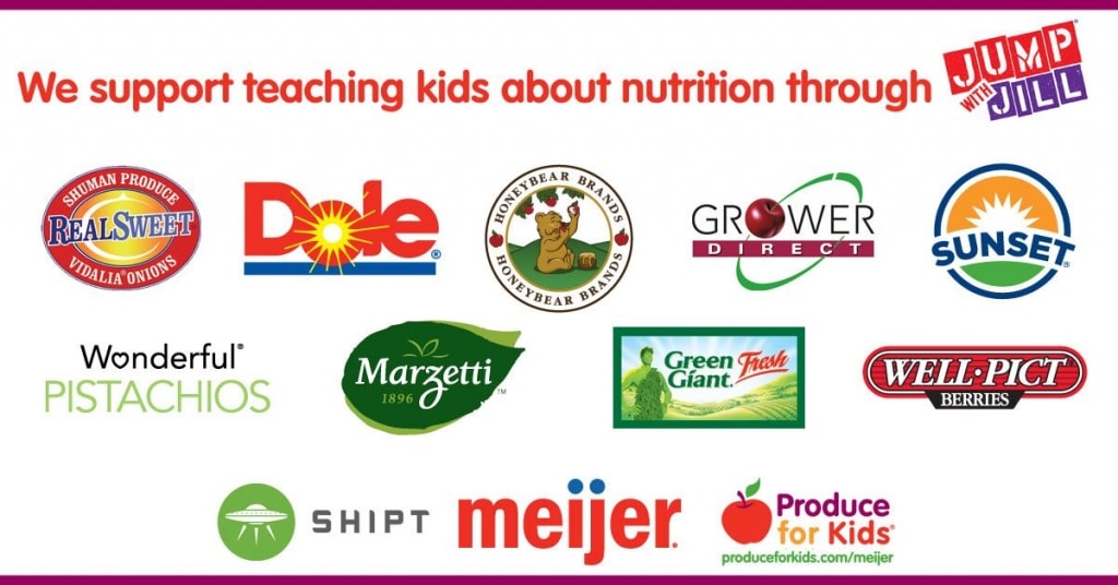RealSweet Vidalia Onions and Dole pineapple logo on promotional materials for healthy kids' nutrition education.