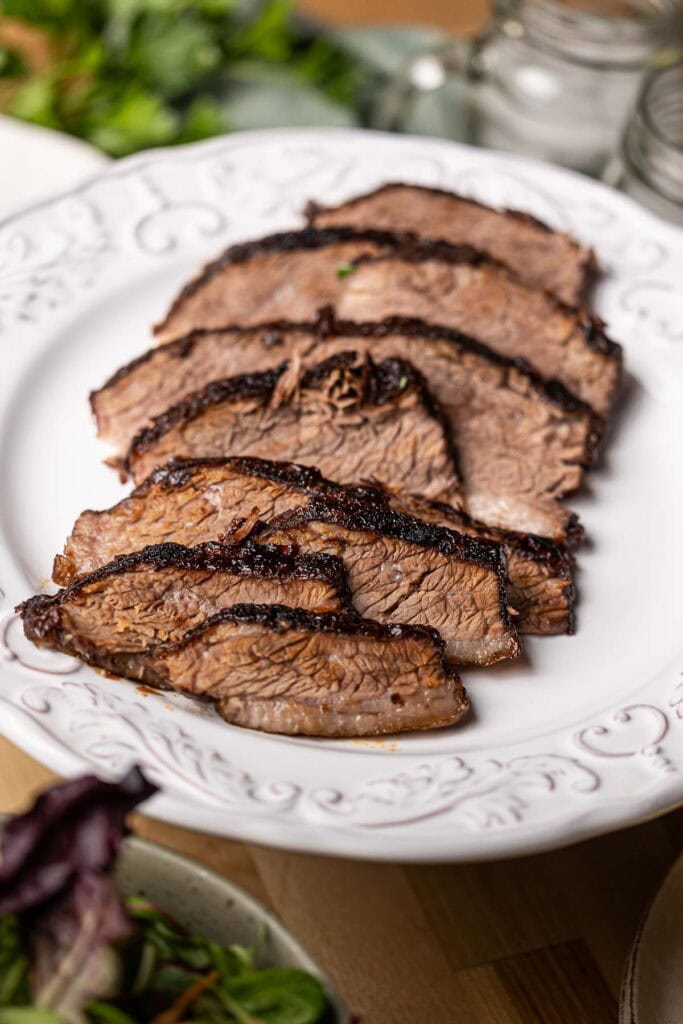 sliced beef brisket