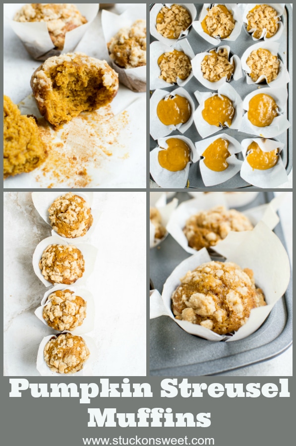 Fluffy pumpkin streusel muffins with crumb topping, soft inside and crunchy topping, perfect for fall baking, delicious holiday treat.