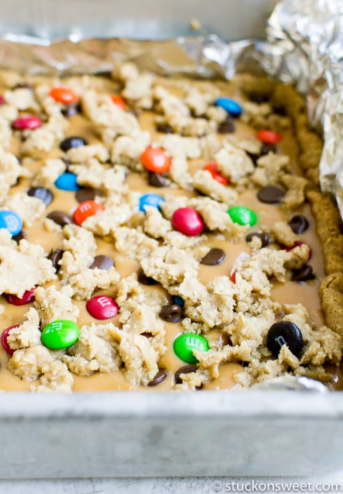 caramel oat bars