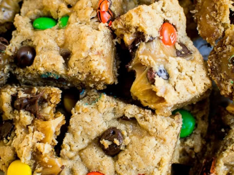 Oatmeal Caramel Bars