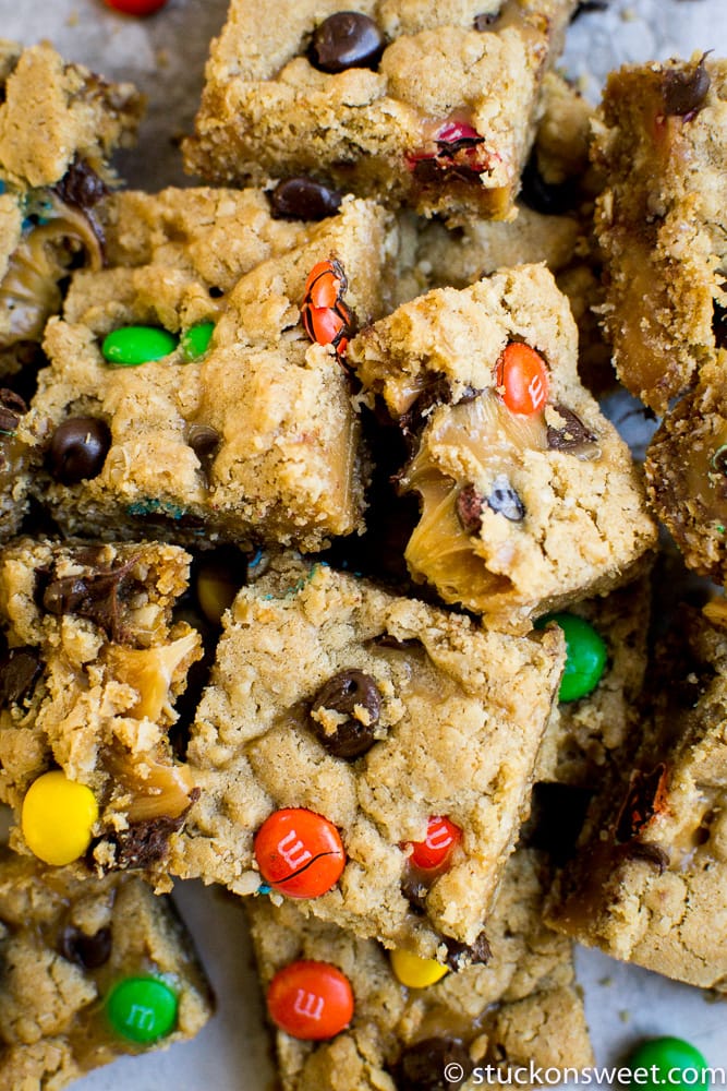 Oatmeal Caramel Bars