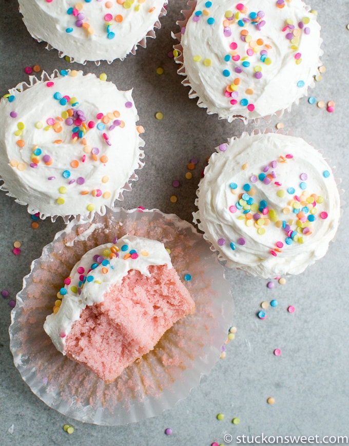 pink champagne cupcakes