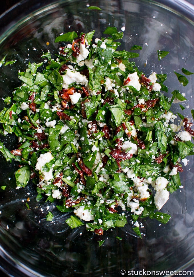 spinach tomato and feta