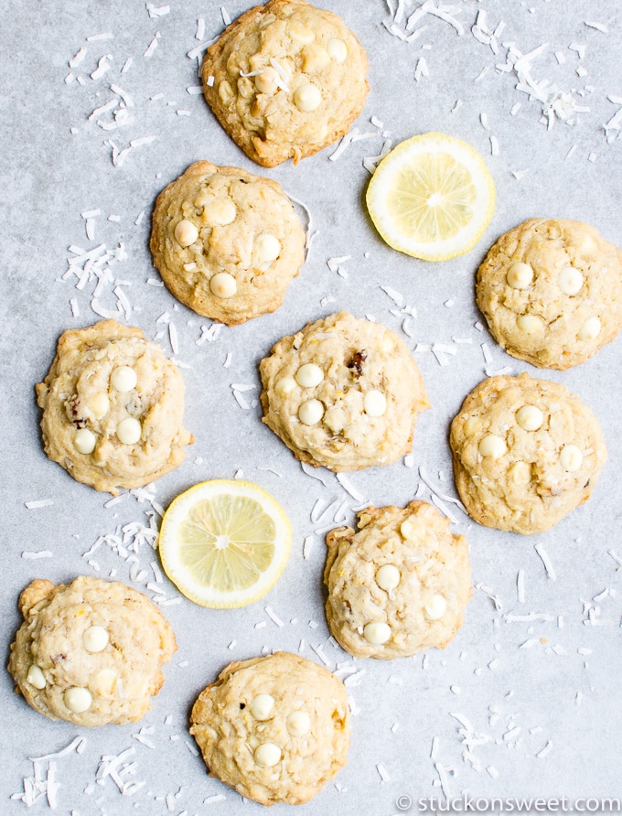 Lemon coconut cookies 