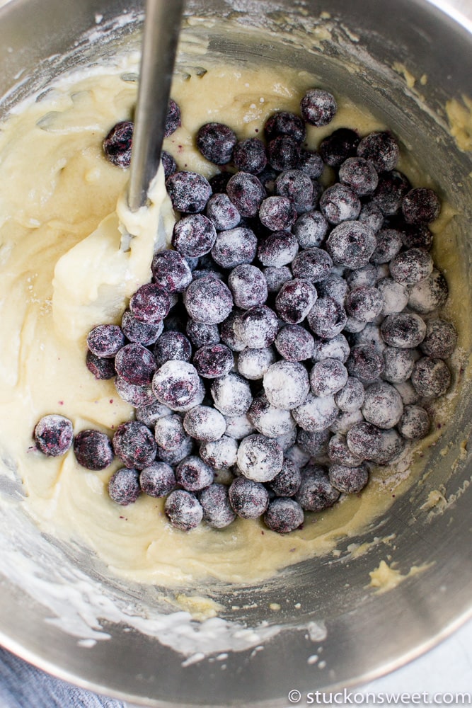 blueberry bread batter