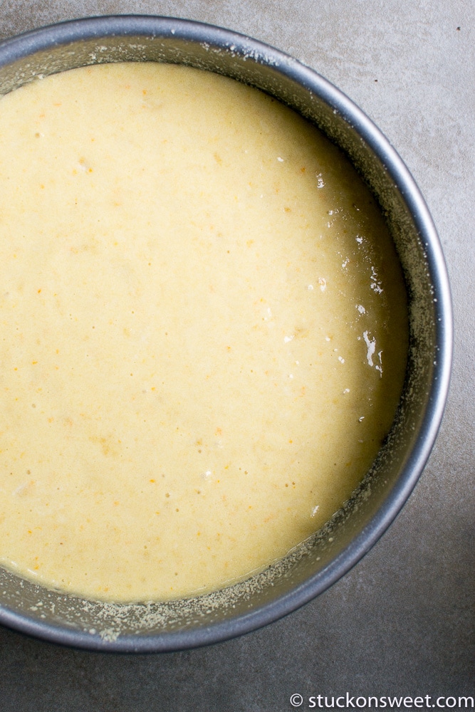 Cream cheese batter for cheesecake or dessert recipes.