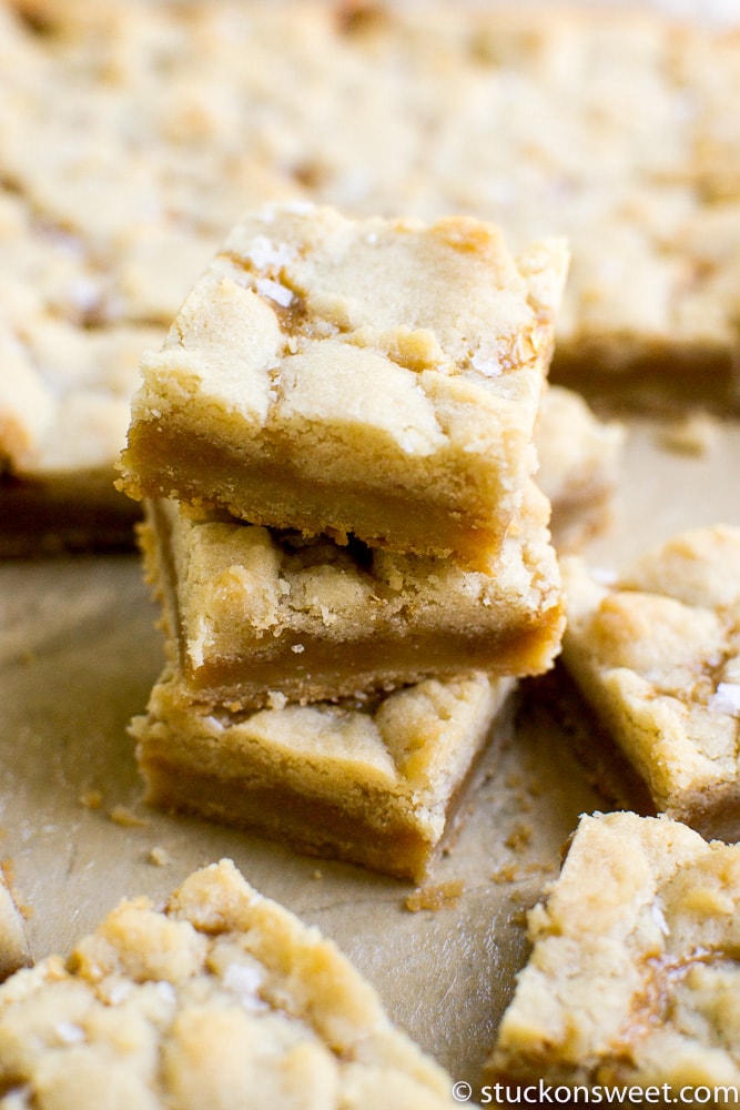 Chewy lemon bar dessert with a crumbly shortbread crust and lemon filling, topped with powdered sugar for a sweet treat. Perfect for springtime and citrus lovers.