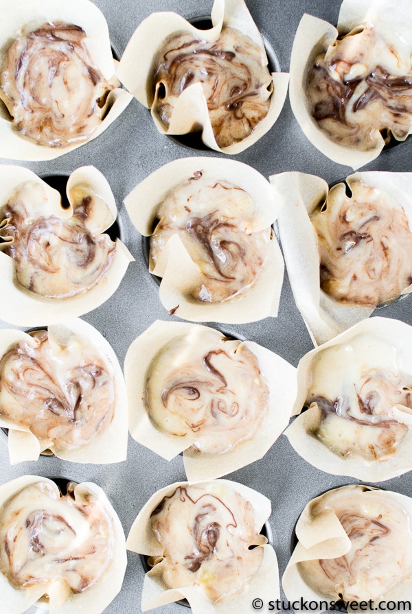 banana nutella muffins
