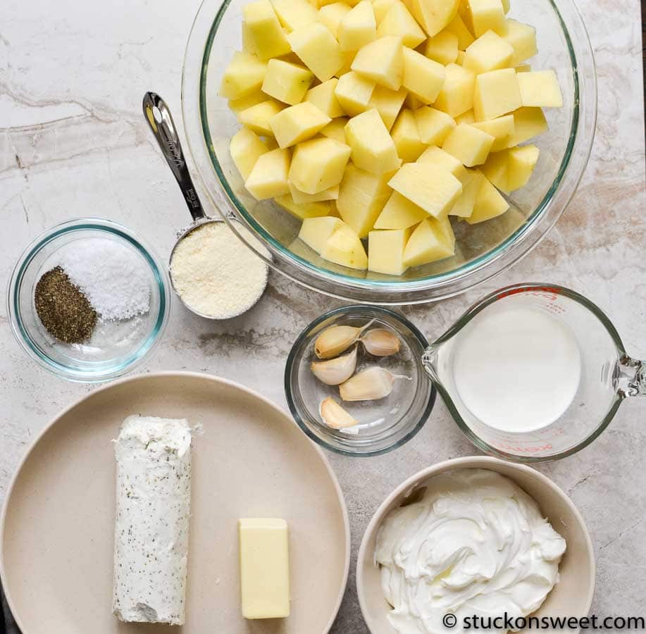 Goat cheese mashed potato ingredients