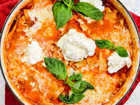 vegetarian lasagna soup