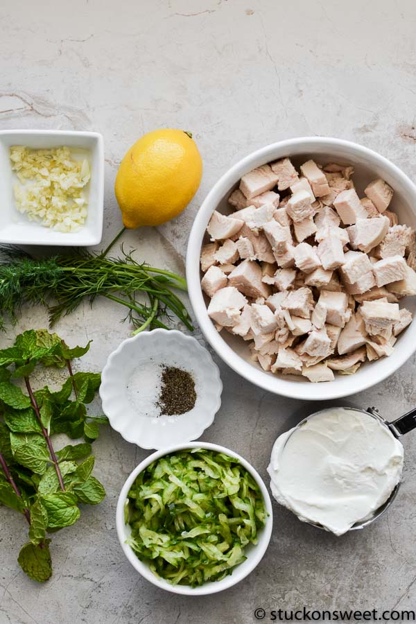 Tzatziki Chicken Salad Ingredients
