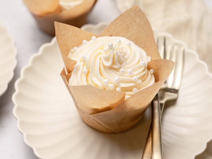Almond Cupcakes with Almond Buttercream Frosting