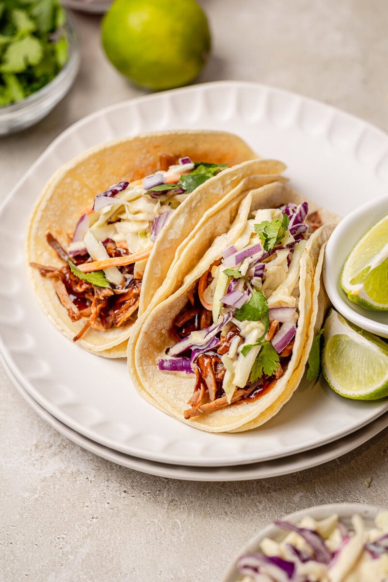 barbecue pork tacos