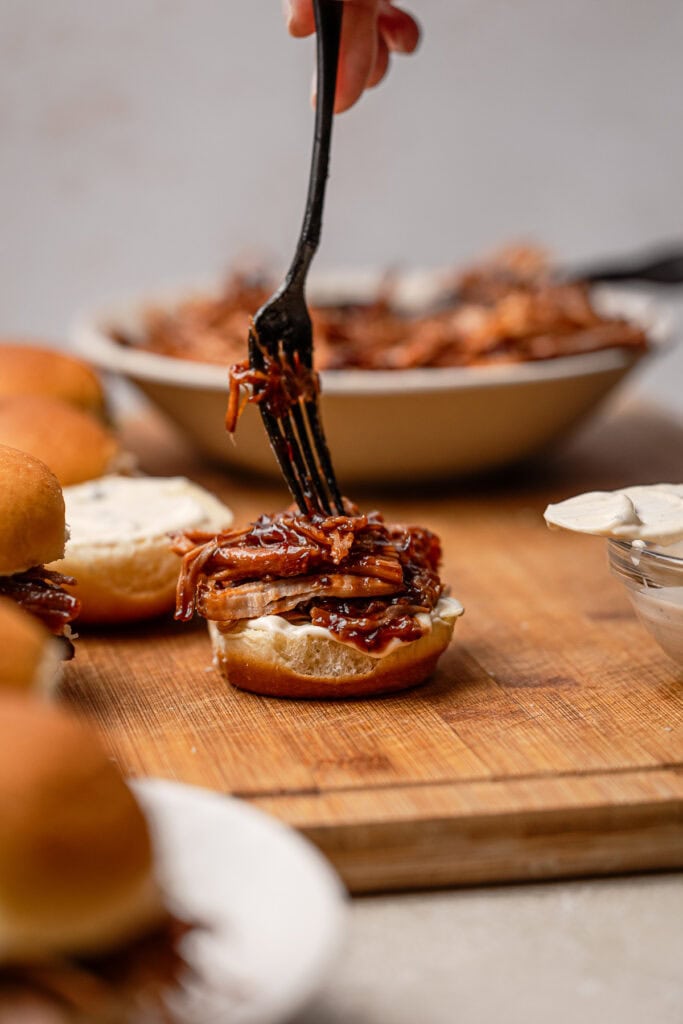 pulled pork slider