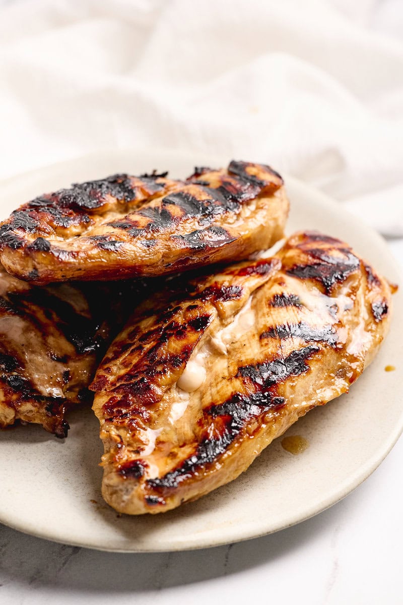 marinated chicken with balsamic basil vinaigrette