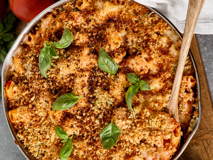Chicken Parmesan Skillet Pasta With Broccoli