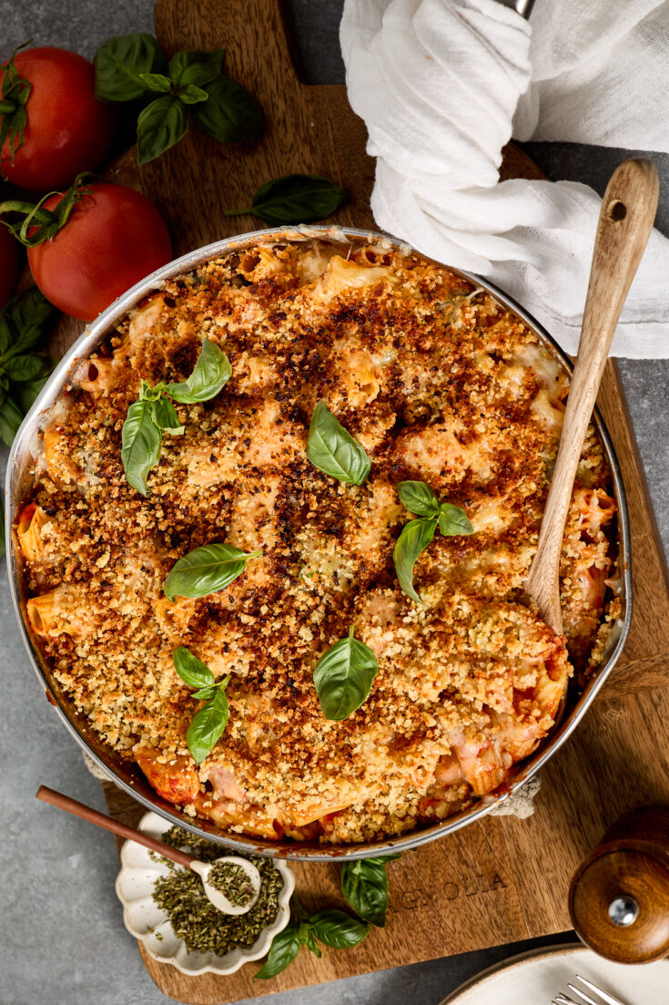 Chicken Parmesan Skillet Pasta With Broccoli
